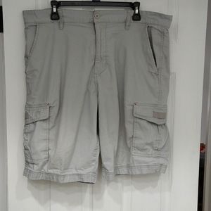 Men's light grey Cargo shorts size 38 Beverly Hills Polo Club